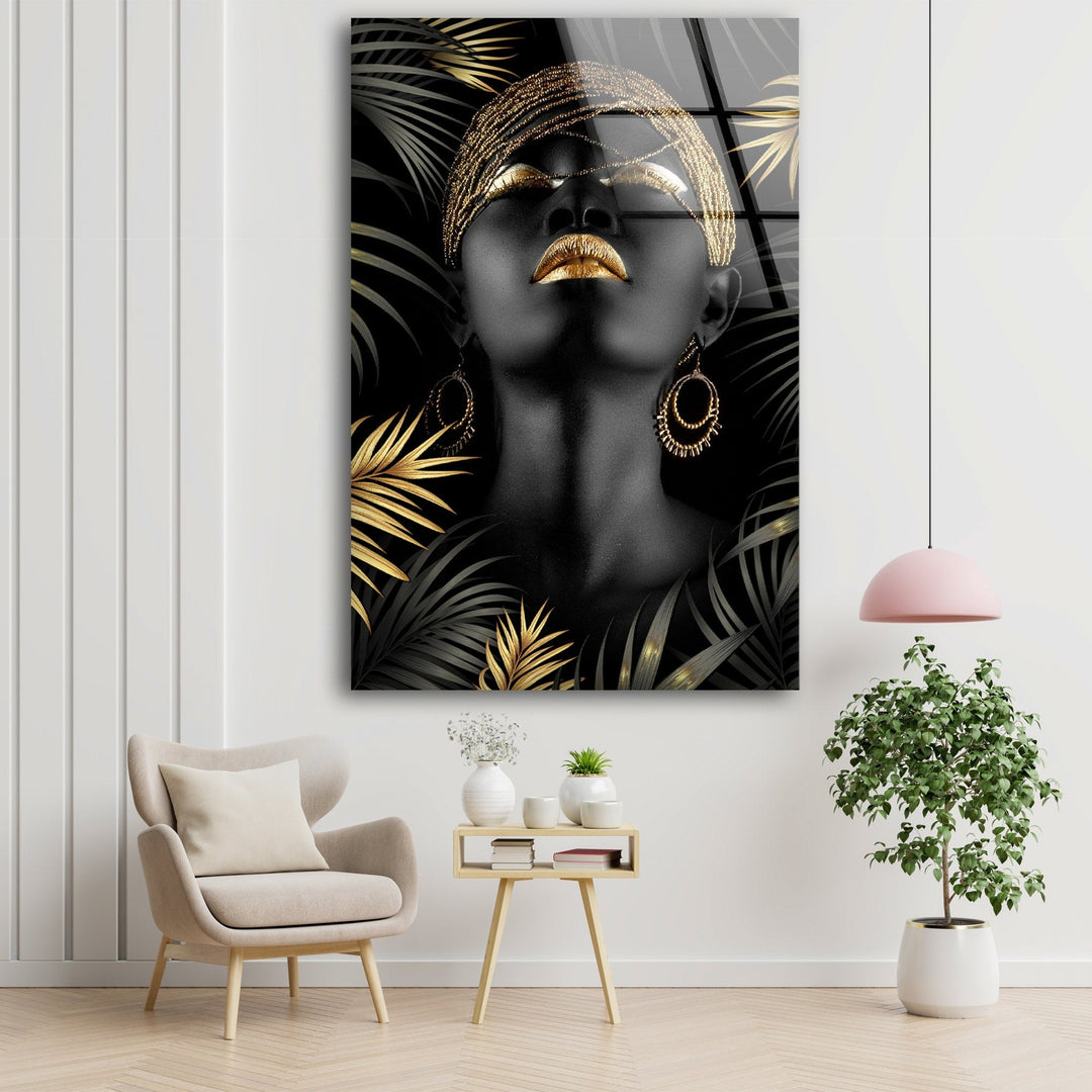 African Woman Tempered Glass Wall Art - MyPhotoStation