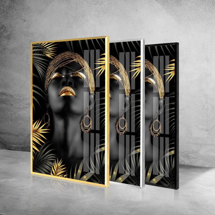 African Woman Tempered Glass Wall Art - MyPhotoStation