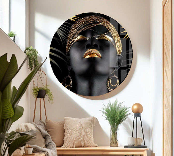 African Woman Tempered Glass Wall Art - MyPhotoStation