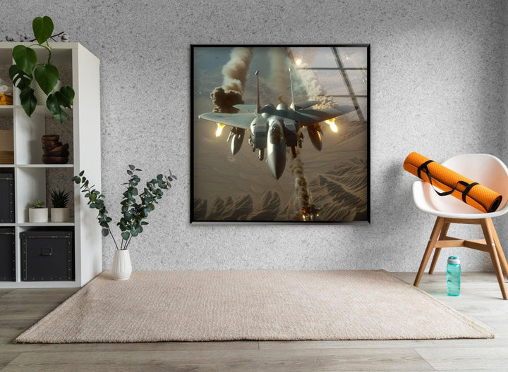 Air Force in ihrem McDonnell Hartglas Wandkunst