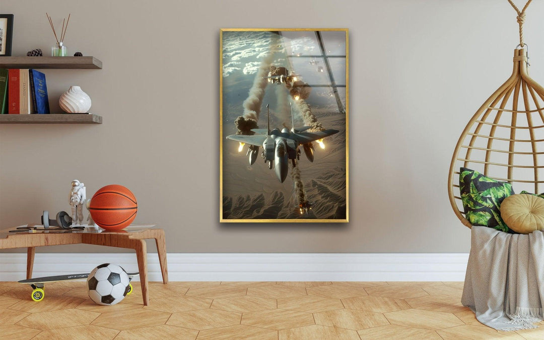 Air Force in ihrem McDonnell Hartglas Wandkunst