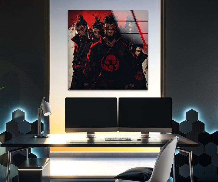 Uchiha Clan Glass Wall Art glass wall decor, glass wall art decor