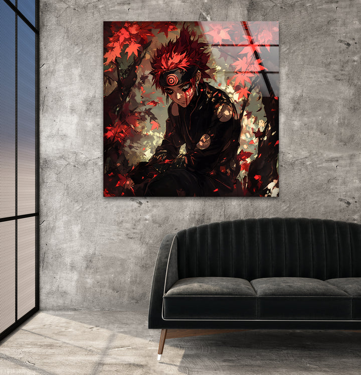 Akatsuki Glass Wall Art print picture on glass, Tempered Glass Wall Art
