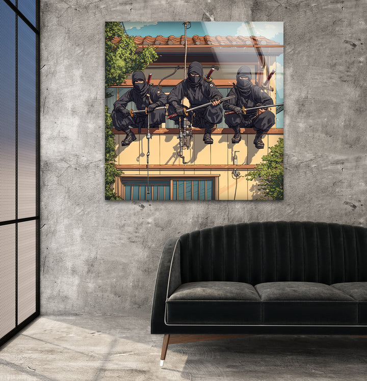 Ninjas Glass Wall Art glass photo prints, glass picture prints