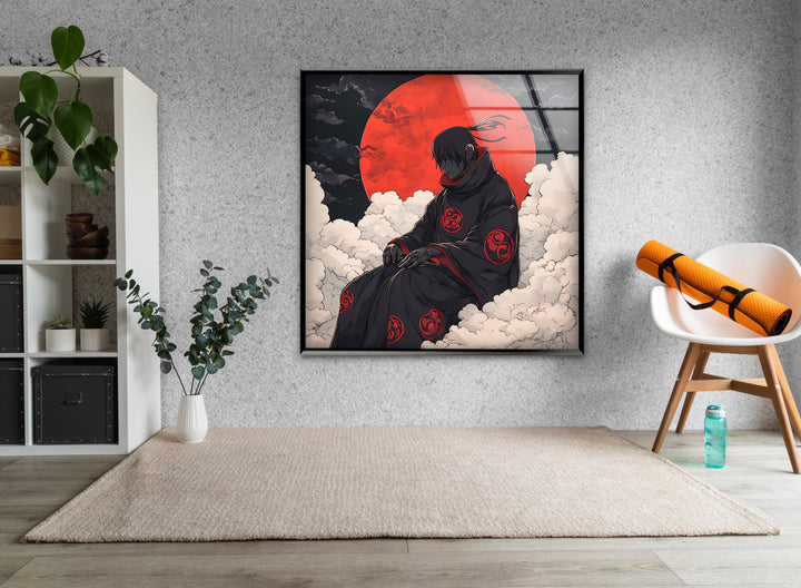 Akatsuki auf Wolken Glaswandkunst