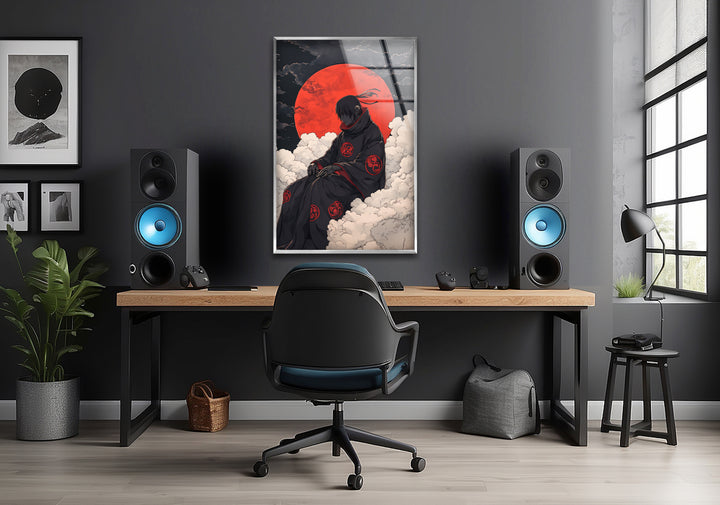 Akatsuki auf Wolken Glaswandkunst