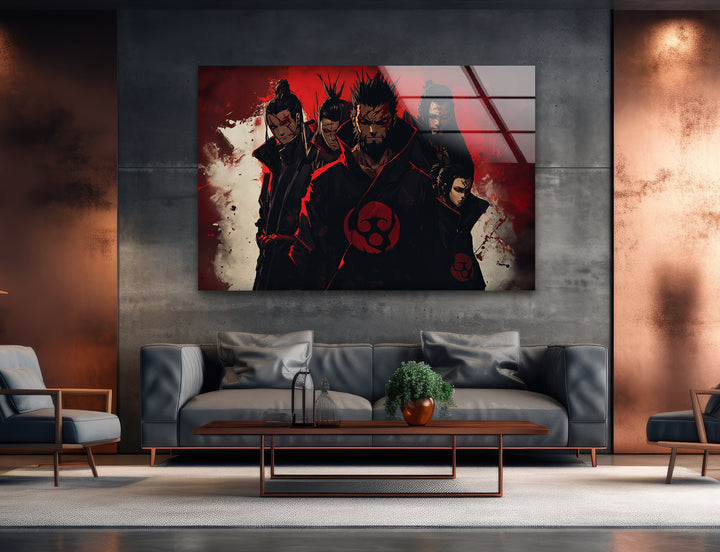 Uchiha Clan Glass Wall Art custom glass pictures, glass art prints