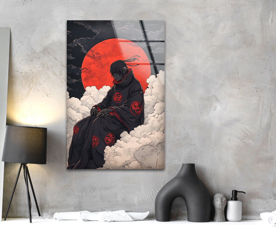 Akatsuki auf Wolken Glaswandkunst