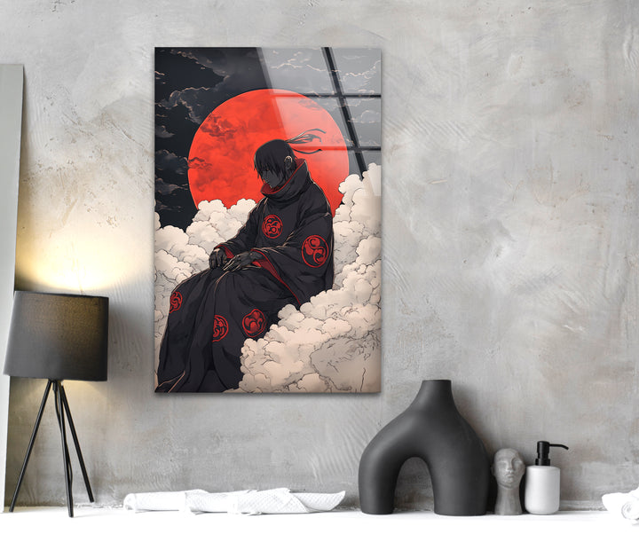 Akatsuki auf Wolken Glaswandkunst