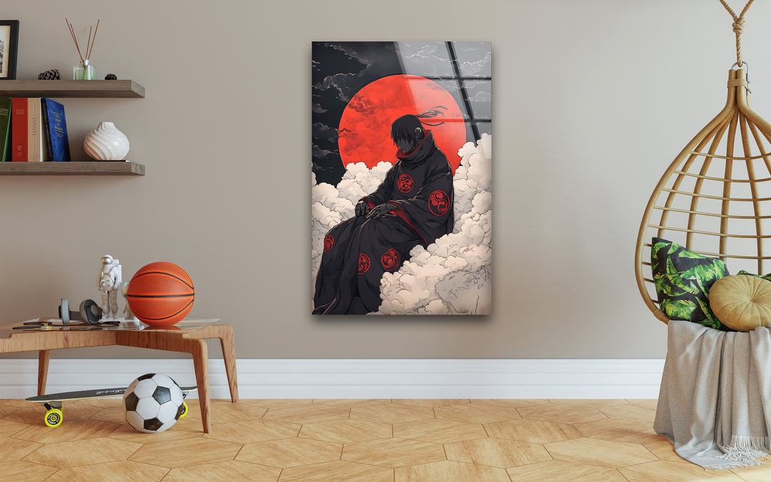Akatsuki auf Wolken Glaswandkunst