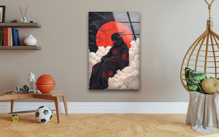 Akatsuki auf Wolken Glaswandkunst