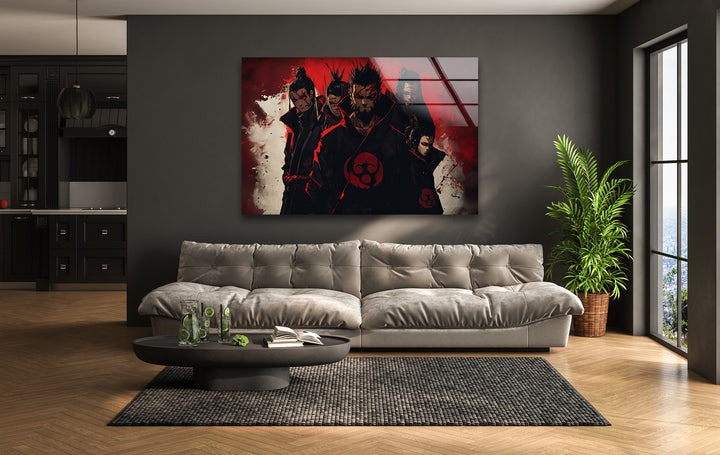 Uchiha Clan Glass Wall Art glass pictures for Wall, glass prints wall art
