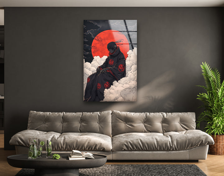 Akatsuki auf Wolken Glaswandkunst