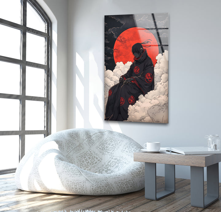 Akatsuki auf Wolken Glaswandkunst