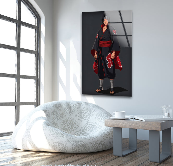 Itachi Akatsuki Glass Wall Art Glass Printing Wall Art, Print photos on glass