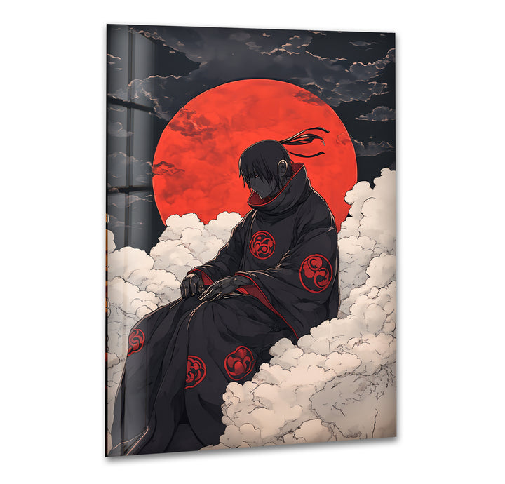 Akatsuki auf Wolken Glaswandkunst