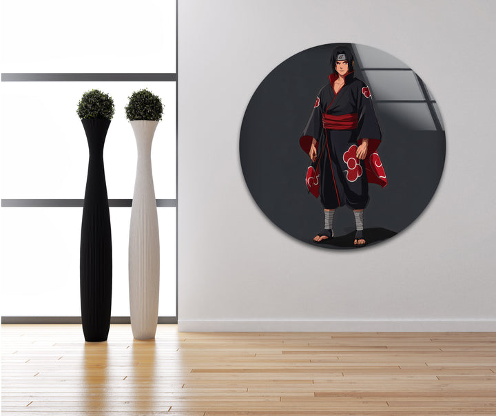 Itachi Akatsuki Glass Wall Art glass photo prints, glass picture prints