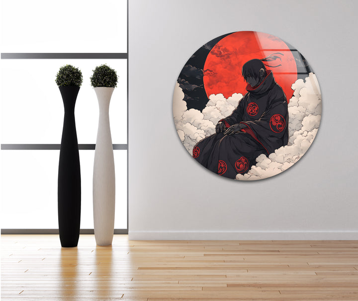 Akatsuki auf Wolken Glaswandkunst