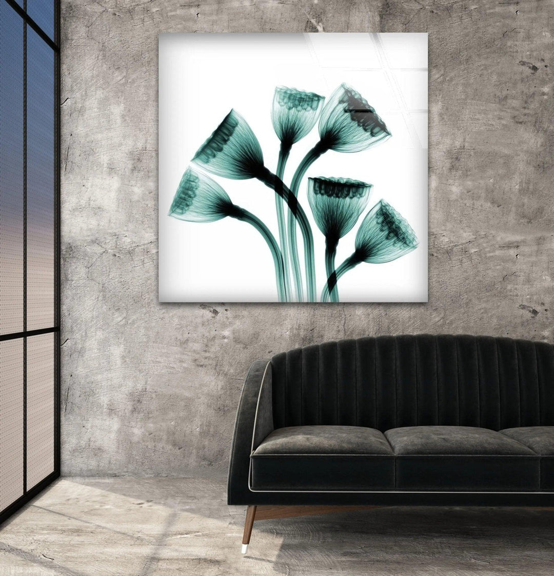 Albert Koetsier Lotus Seedheads Glass Wall Art, glass pictures for Wall, glass prints wall art