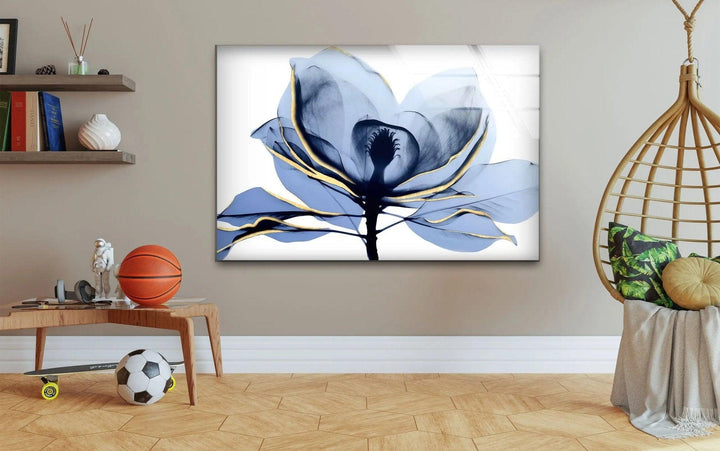 Albert Koetsier Midnight Magnolia 2 Glass Wall Art, custom glass pictures, glass art prints