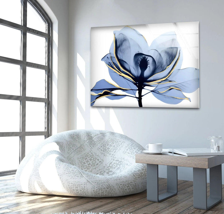 Albert Koetsier Midnight Magnolia 2 Glass Wall Art, glass pictures for Wall, glass prints wall art
