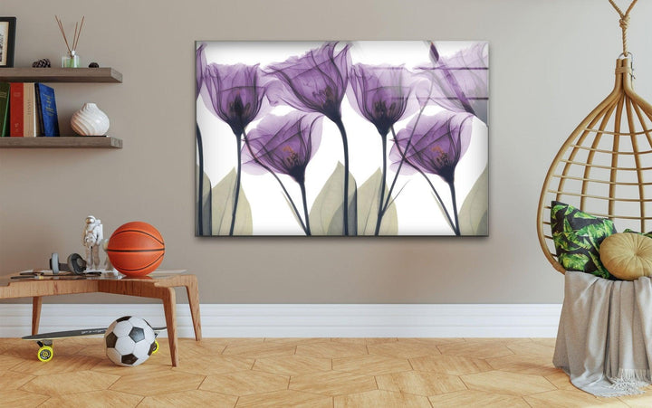Albert Koetsier Royal Purple Gentian Glass Wall Art, Glass Printing Wall Art, Print photos on glass