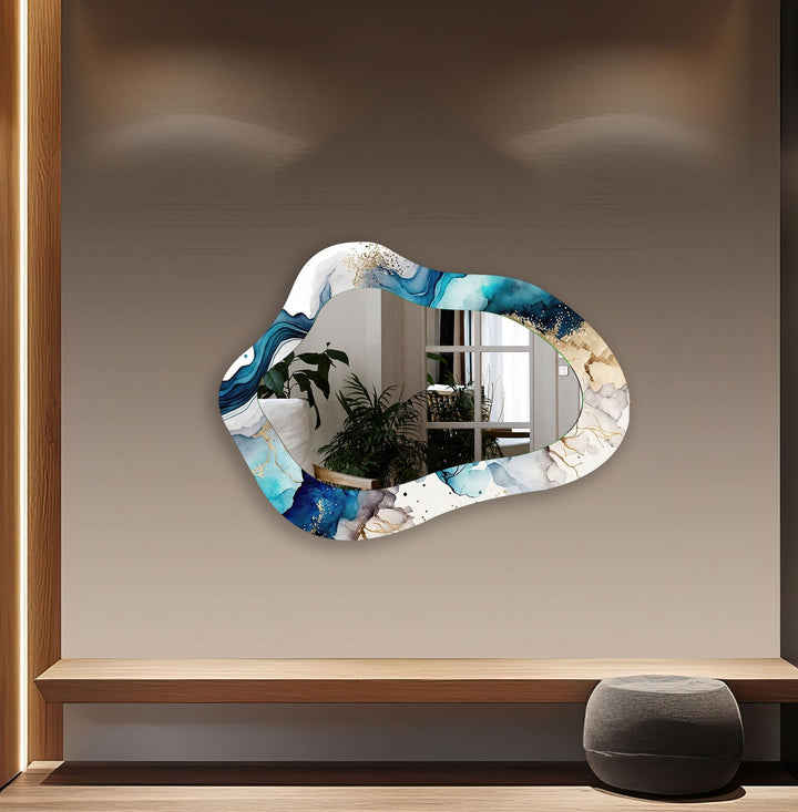Decorative wall mirror perfect for adding a touch of modern elegance to your home
