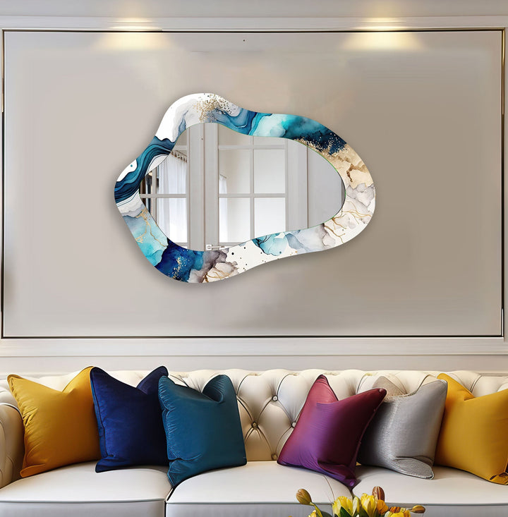 Mirrored wall art with stylish and artistic elements for a bold decor statement
