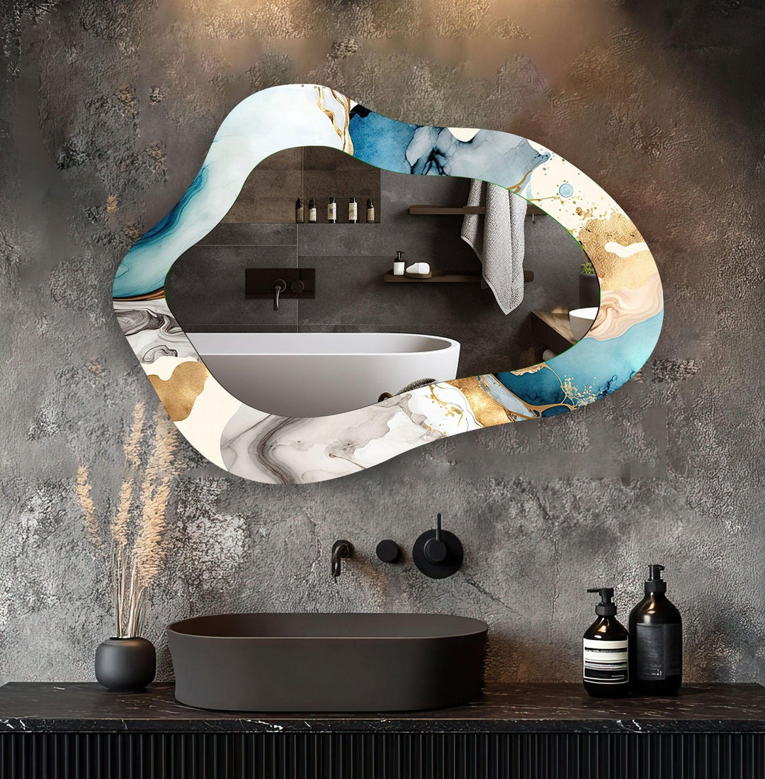 Decorative wall mirror with a minimalist frame to complement both modern and classic interiors
