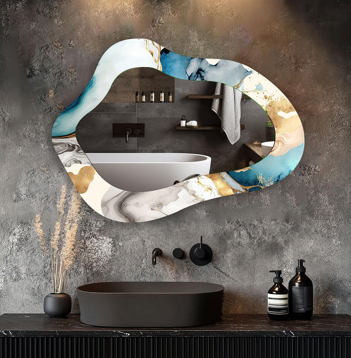 Decorative wall mirror with a minimalist frame to complement both modern and classic interiors
