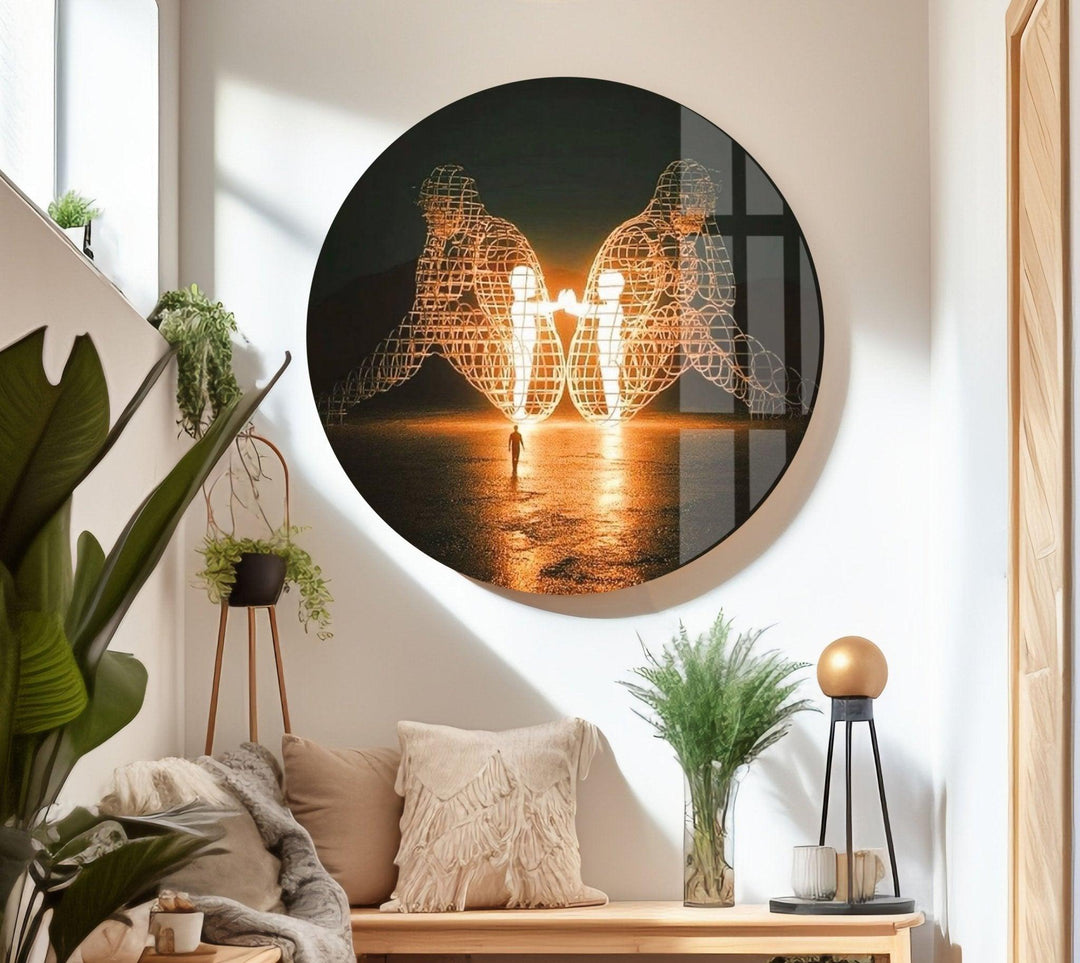 Alexander Milov Love Sculpture Glass Wall Art