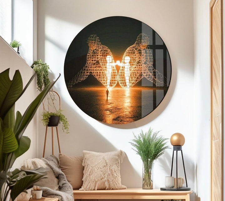 Alexander Milov Love Sculpture Glass Wall Art