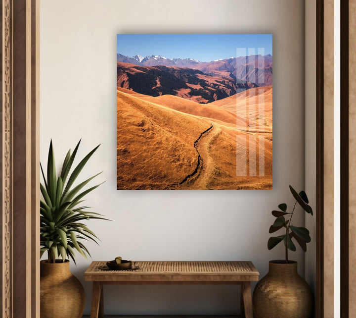 Elegant nature paintings for sale showcasing lush greenery, majestic mountains, and peaceful rivers

