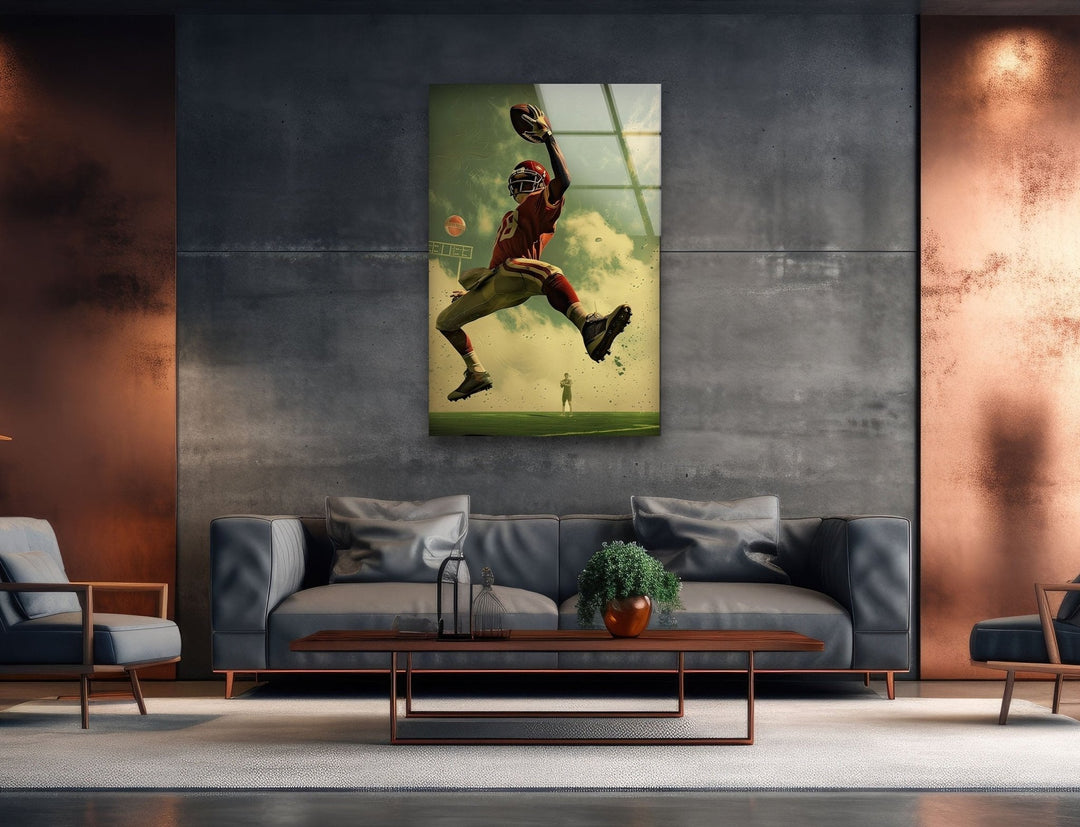 American Football NFL Glass Wall Art Glass Printing Wall Art, Print photos on glass
