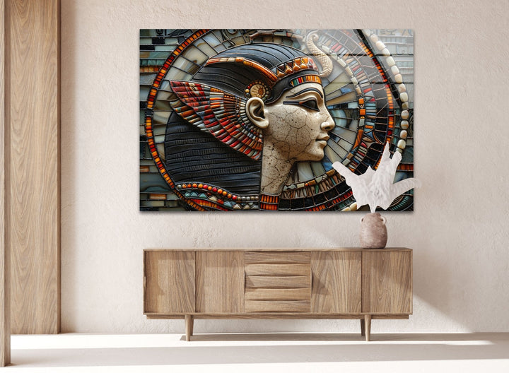 Pharaoh of Egypt Tempered Glass Wall Art - MyPhotoStation