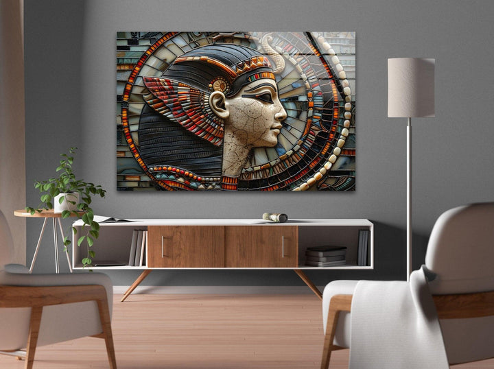 Pharaoh of Egypt Tempered Glass Wall Art - MyPhotoStation