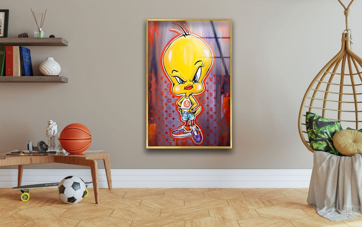 Angry Chick Glass Wall Art large glass photo prints, glass wall photos
