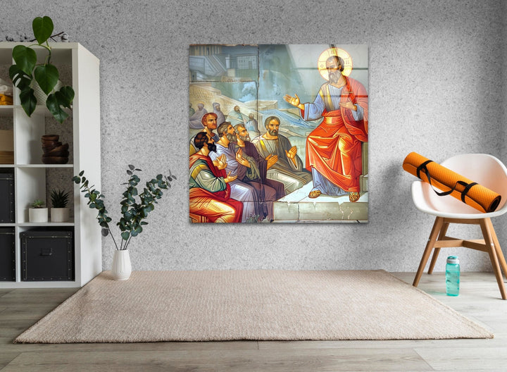 Areopagus Sermon Glass Wall Pictures Art