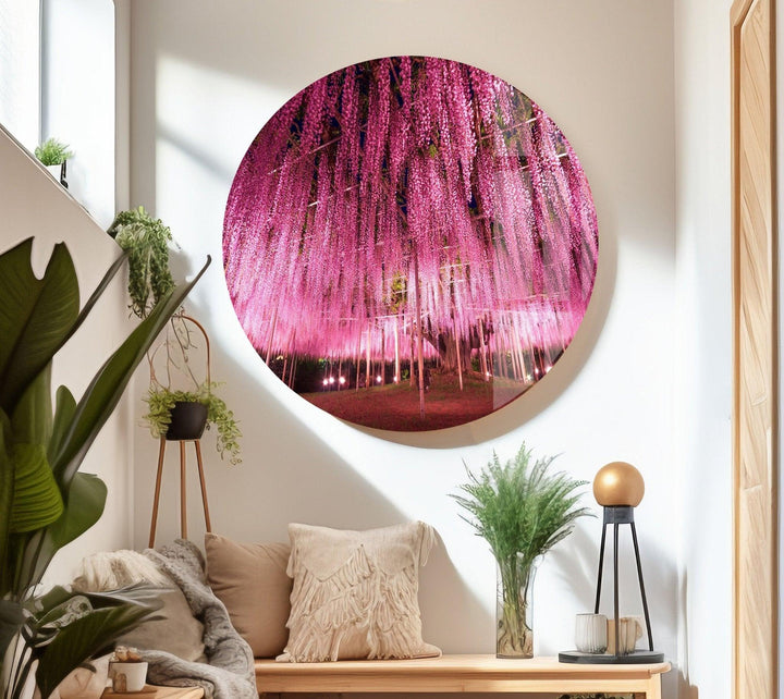 Ashikaga Flower Park Glass Wall Art, large glass photo prints, glass wall photos

