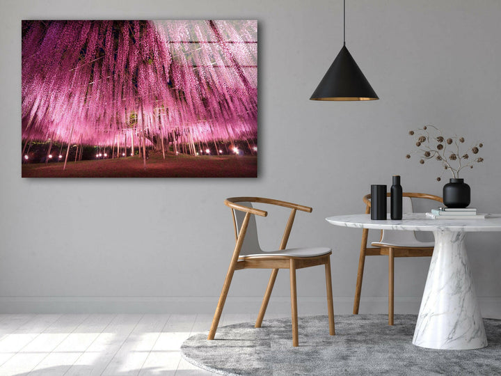 Ashikaga Flower Park Glass Wall Art, glass pictures for Wall, glass prints wall art
