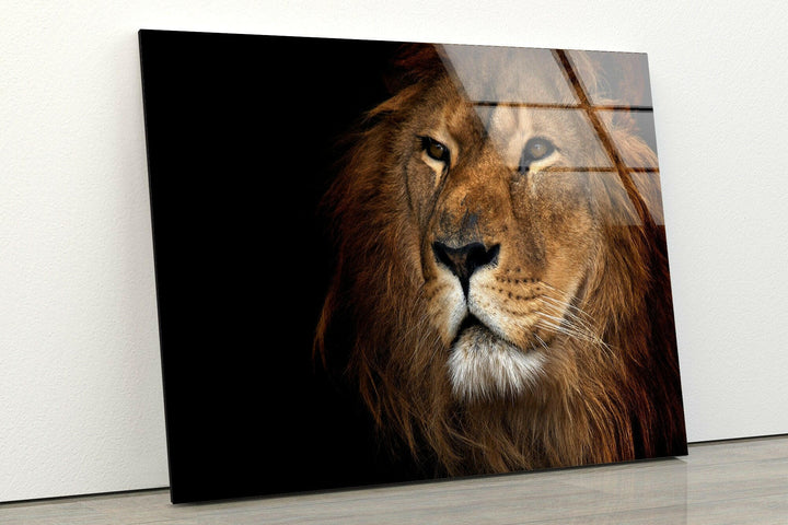 Asiatic Lion Glass Wall Art stained glass wall art, stained glass wall decor
