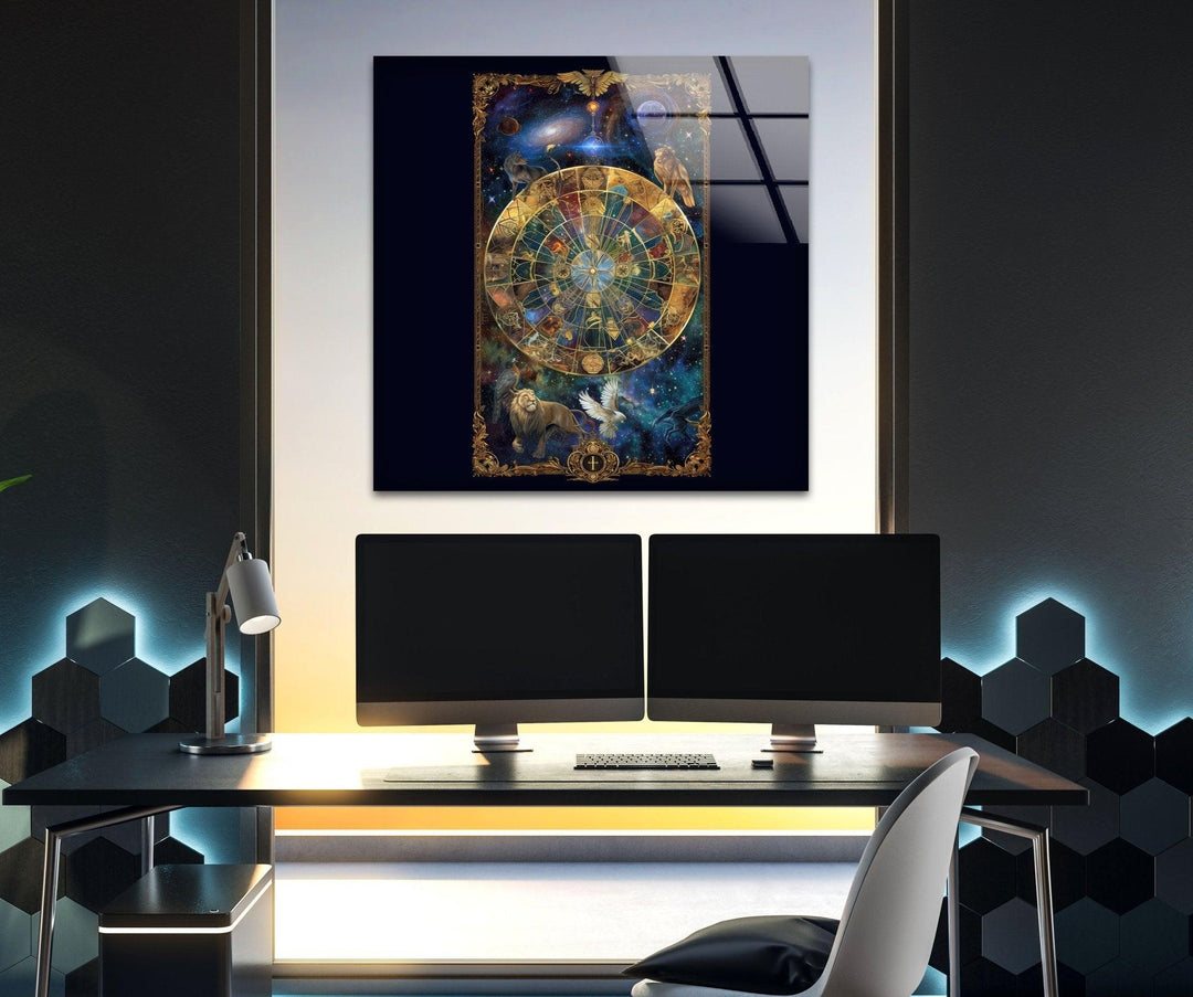Astrologie Glaswandkunst