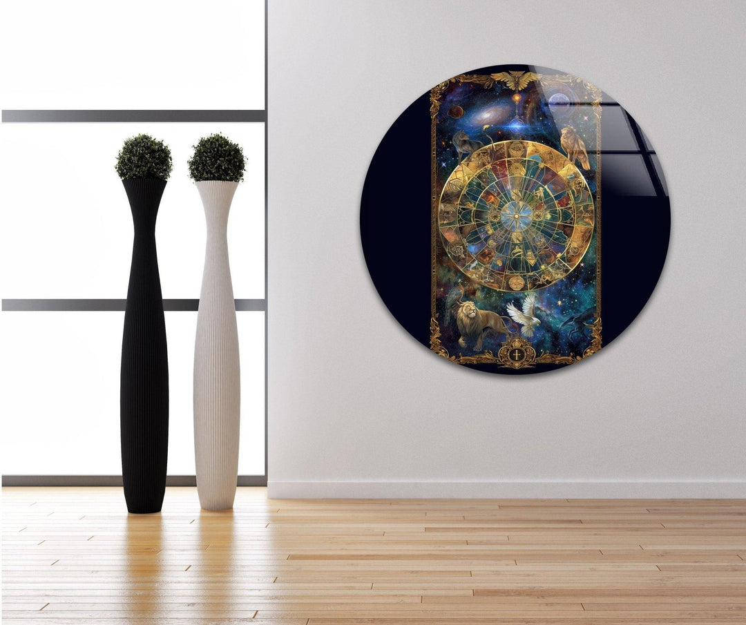 Astrologie Glaswandkunst