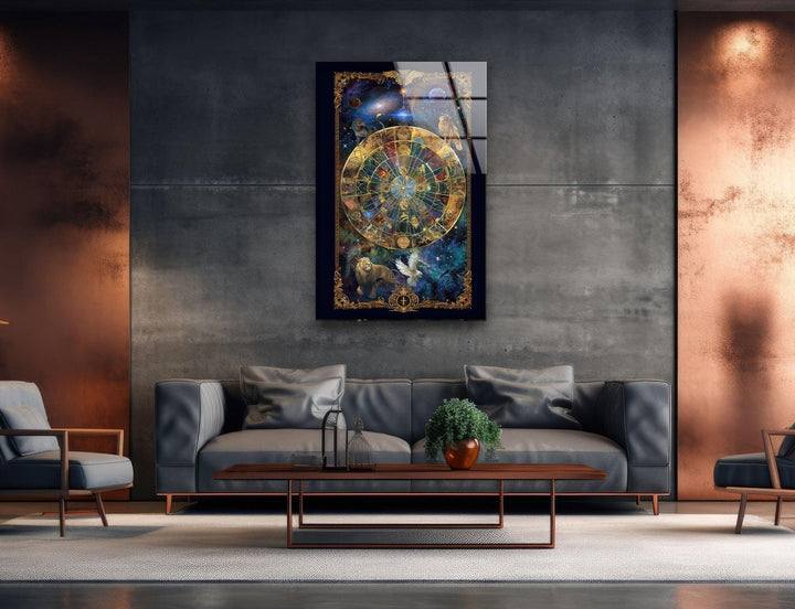 Astrologie Glaswandkunst