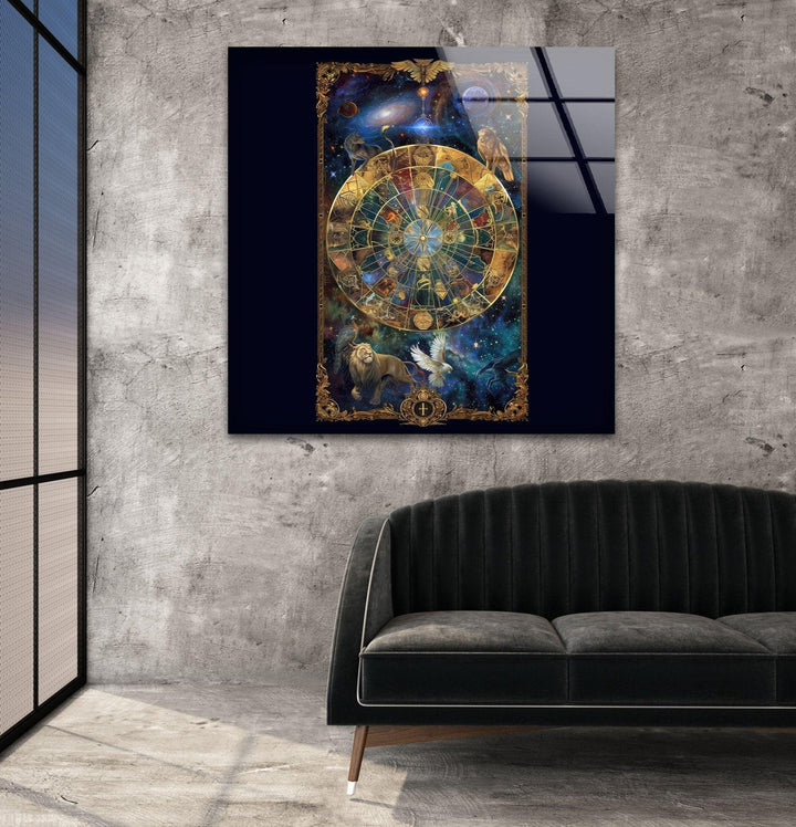 Astrologie Glaswandkunst