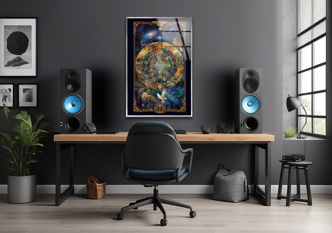 Astrologie Glaswandkunst