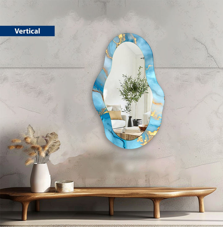 Mirror wall art with creative patterns and reflective accents to brighten your walls
