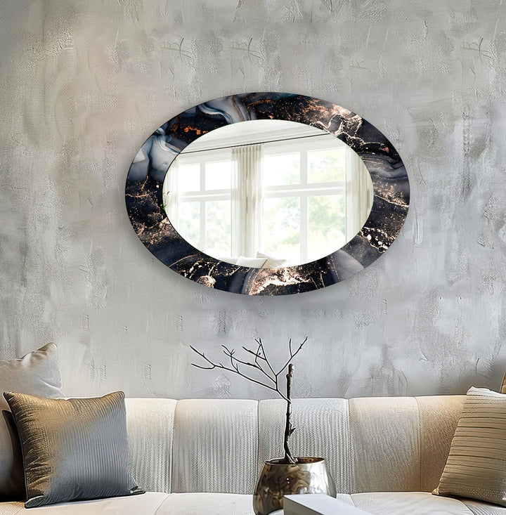 Wall mirrors featuring intricate designs to add depth and light to your living space
