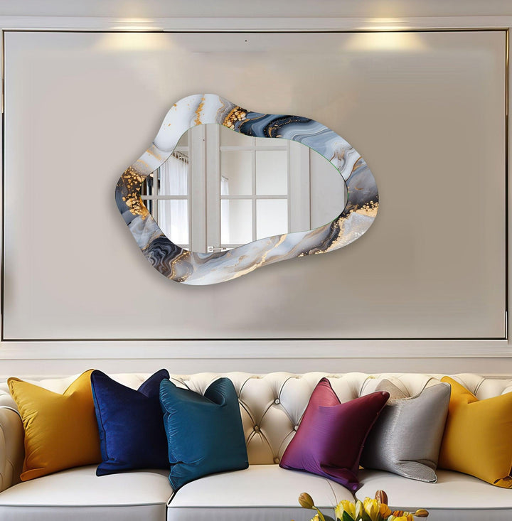 Mirror wall art featuring unique designs that blend functionality with artistic elegance
