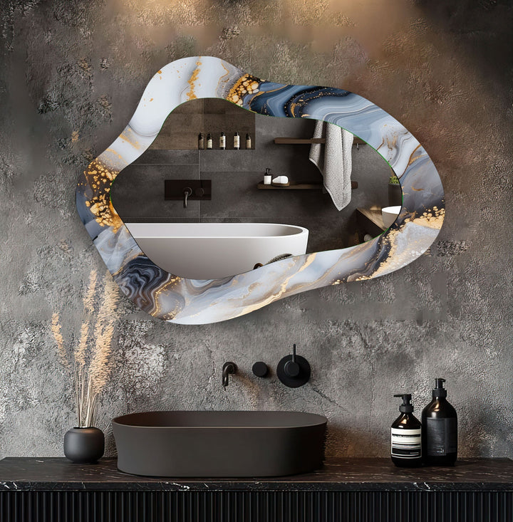 Decorative wall mirror blending timeless charm with contemporary style for versatile decor
